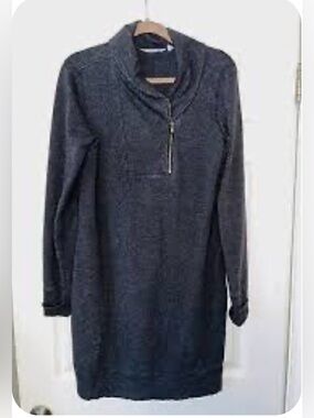 Athleta Dark Charcoal Pullover Dress